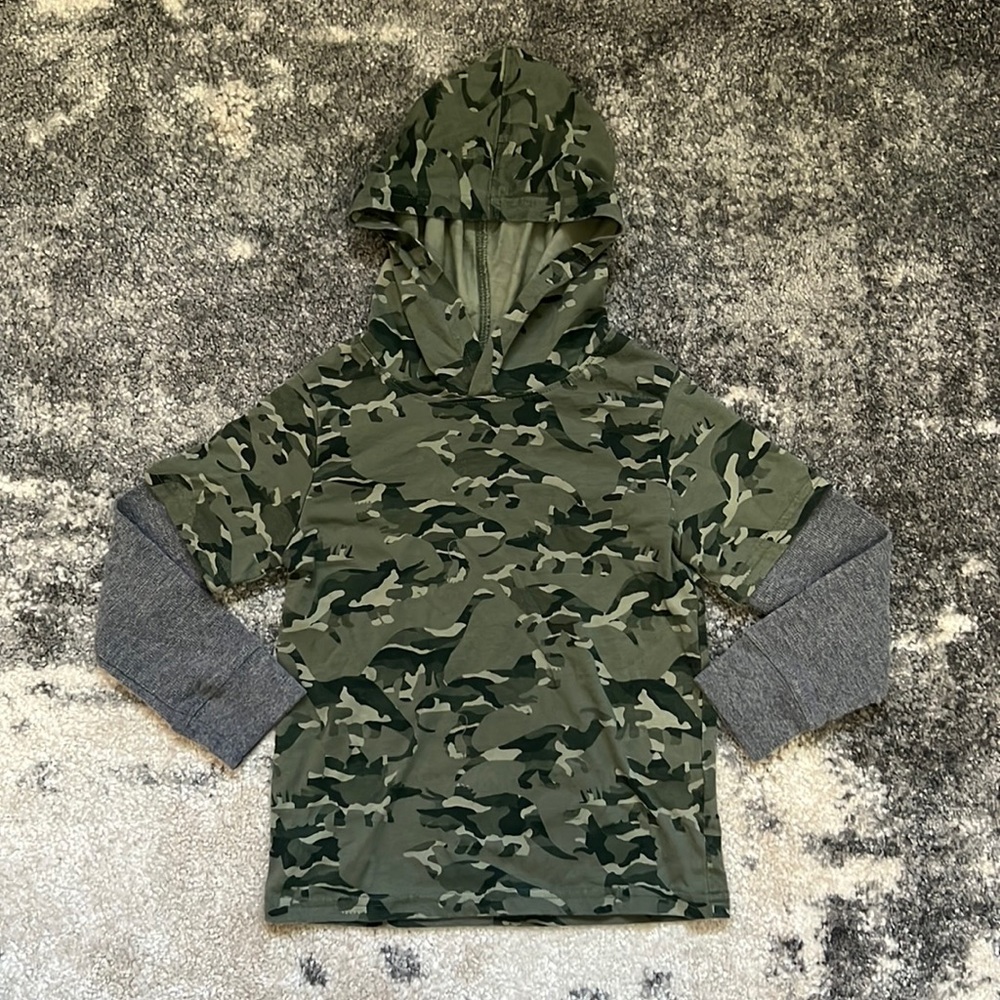 The Children’s Place Hooded Long Sleeve Shirt Boys 4T